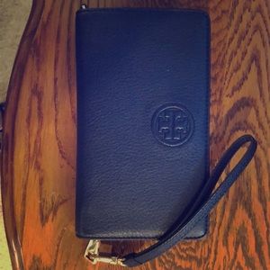 Navy Blue Tory Burch Wallet